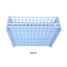 Load image into Gallery viewer, Test Tube Rack 16 mm × 120 Tubes | Polypropylene (PP) Laboratory Test Tube Stand | High Capacity Chemical Resistant &amp; Autoclavable Plastic Tube Holder for Lab, College &amp; Research Use
