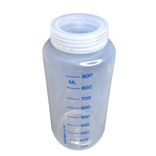 Load image into Gallery viewer, Reagent Bottle Printed Graduation Leak proof Wide Mouth with cap Capacity 1000 ml Material Polypropylene For filling Liquid in Laboratory Pack of 1
