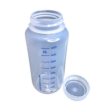 Load image into Gallery viewer, Reagent Bottle Printed Graduation Leak proof Wide Mouth with cap Capacity 500 ml Material Polypropylene For filling Liquid in Laboratory Pack of 1
