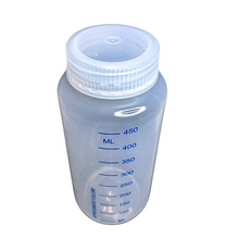 Load image into Gallery viewer, Reagent Bottle Printed Graduation Leak proof Wide Mouth with cap Capacity 500 ml Material Polypropylene For filling Liquid in Laboratory Pack of 1
