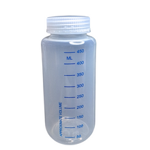 Load image into Gallery viewer, Reagent Bottle Printed Graduation Leak proof Wide Mouth with cap Capacity 500 ml Material Polypropylene For filling Liquid in Laboratory Pack of 1
