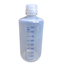 Load image into Gallery viewer, Reagent Bottle Printed Graduation Leak proof Narrow Mouth with cap Capacity 1000 ml Material Polypropylene For filling Liquid in Laboratory Pack of 1
