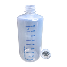 Load image into Gallery viewer, Reagent Bottle Printed Graduation Leak proof Narrow Mouth with cap Capacity 500 ml Material Polypropylene For filling Liquid in Laboratory Pack of 1
