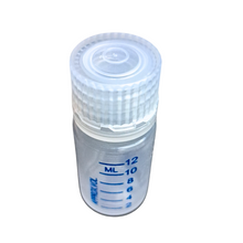 Load image into Gallery viewer, Reagent Bottle Printed Graduation Leak proof Narrow Mouth with cap Capacity 15 ml Material Polypropylene For filling Liquid in Laboratory Pack of 1
