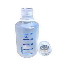 Load image into Gallery viewer, Reagent Bottle Printed Graduation Leak proof Narrow Mouth with cap Capacity 60 ml Material Polypropylene For filling Liquid in Laboratory Pack of 1
