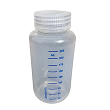 Load image into Gallery viewer, Reagent Bottle Printed Graduation Leak proof Wide Mouth with cap Capacity 250 ml Material Polypropylene For filling Liquid in Laboratory Pack of 1
