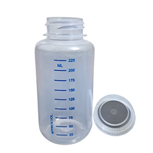 Load image into Gallery viewer, Reagent Bottle Printed Graduation Leak proof Wide Mouth with cap Capacity 250 ml Material Polypropylene For filling Liquid in Laboratory Pack of 1
