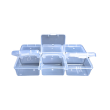 Load image into Gallery viewer, Multipurpose Plastic Storage Box Pack of 1 Individual Lids From Outside Six Compartment Storage Box Transparent/Colour Rectangular For Multi use at home, office, shop etc Size 150 X 85 X 30 mm
