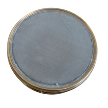 Load image into Gallery viewer, Jayant Test Sieve 200 mm Diameter BBS - 30 and ASTM - 35, 500 micron Pack of 1 stainless steel Mesh with Brass Frame For Laboratory and Uniform Fabrication for Smooth-Nesting
