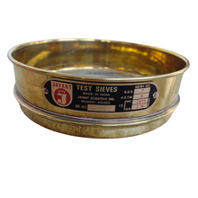 Load image into Gallery viewer, Jayant Test Sieve 200 mm Diameter BBS - 7 and ASTM - 8, 2411 micron Pack of 1 stainless steel Mesh with Brass Frame For Laboratory and Uniform Fabrication for Smooth-Nesting
