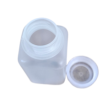 Load image into Gallery viewer, Reagent Bottle 175 ml Square Shape Wide mouth Polypropylene Chemical Storage Bottle with Screw Cap | Autoclavable, Leak-Proof &amp; Chemical Resistant Laboratory Bottle Pack of 1
