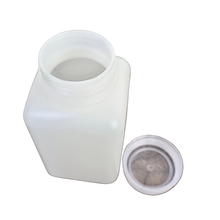 Load image into Gallery viewer, Reagent Bottle 250 ml Square Shape Wide mouth High-density polyethylene (HDPE) Chemical Storage Bottle with Screw Cap Leak-Proof &amp; Chemical Resistant Laboratory Bottle Pack of 1
