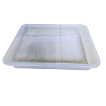 Load image into Gallery viewer, Laboratory Tray 48 x 33 x 11 cm Pack of 1 | Plastic lab Utility Tray with Raised Edges transperant | lab Instrument &amp; Equipment Tray | Medical, Pharmacy, Dental &amp; Research lab Tray
