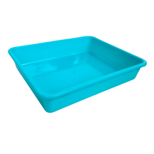 Load image into Gallery viewer, Laboratory Tray 24 x 19 x 4.5 cm Pack of 2 | Plastic lab Utility Tray with Raised Edges Sky Blue Color | lab Instrument &amp; Equipment Tray | Medical, Pharmacy, Dental &amp; Research lab Tray
