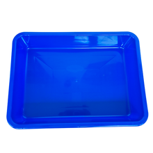 Load image into Gallery viewer, Laboratory Tray 45 x 31 x 9 cm Pack of 1 | Plastic lab Utility Tray with Raised Edges Blue Color | lab Instrument &amp; Equipment Tray | Medical, Pharmacy, Dental &amp; Research lab Tray
