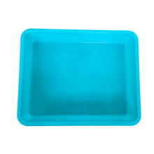 Load image into Gallery viewer, Laboratory Tray 24 x 19 x 4.5 cm Pack of 2 | Plastic lab Utility Tray with Raised Edges Sky Blue Color | lab Instrument &amp; Equipment Tray | Medical, Pharmacy, Dental &amp; Research lab Tray

