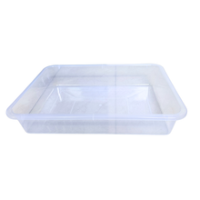 Load image into Gallery viewer, Laboratory Tray 48 x 33 x 11 cm Pack of 1 | Plastic lab Utility Tray with Raised Edges transperant | lab Instrument &amp; Equipment Tray | Medical, Pharmacy, Dental &amp; Research lab Tray
