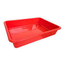 Load image into Gallery viewer, Laboratory Tray 48 x 33 x 11 cm Pack of 1 | Plastic lab Utility Tray with Raised Edges red Color | lab Instrument &amp; Equipment Tray | Medical, Pharmacy, Dental &amp; Research lab Tray
