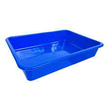Load image into Gallery viewer, Laboratory Tray 45 x 31 x 9 cm Pack of 1 | Plastic lab Utility Tray with Raised Edges Blue Color | lab Instrument &amp; Equipment Tray | Medical, Pharmacy, Dental &amp; Research lab Tray

