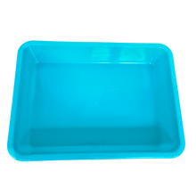 Load image into Gallery viewer, Laboratory Tray 45 x 31 x 9 cm Pack of 1 | Plastic lab Utility Tray with Raised Edges Sky Blue Color | lab Instrument &amp; Equipment Tray | Medical, Pharmacy, Dental &amp; Research lab Tray
