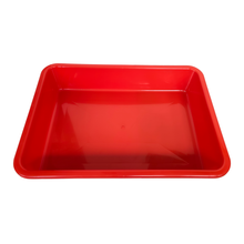 Load image into Gallery viewer, Laboratory Tray 48 x 33 x 11 cm Pack of 1 | Plastic lab Utility Tray with Raised Edges red Color | lab Instrument &amp; Equipment Tray | Medical, Pharmacy, Dental &amp; Research lab Tray
