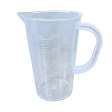 Load image into Gallery viewer, Plastic Measuring Jug 250 ml Transparent Pack of 1 | Measuring Cup with Clear Markings, Handle &amp; Pour Spout | Food Grade BPA Free | Kitchen &amp; Laboratory Use Liquid Measuring Beaker
