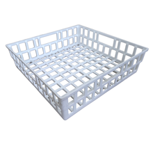 Load image into Gallery viewer, Draining Basket 400 mm x 400 mm x 100 mm Pack of 1 | pp Plastic Lab Drying Basket | Chemical Resistant | Glassware Drying Rack | lab Washing &amp; Storage
