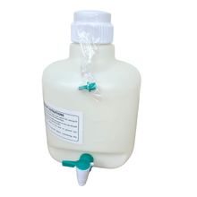 Load image into Gallery viewer, Carboy 10 litre with stop cock pack of 1 polypropylene lab chemical storage container | leak-resistant dispensing tap reagent &amp; liquid storage bottle for laboratory, industrial &amp; research use
