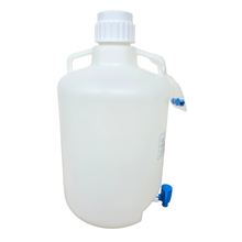 Load image into Gallery viewer, Carboy 20 Litre with Stop Cock Pack of 1 Polypropylene Lab Chemical Storage Container | Leak-Resistant Dispensing Tap Reagent &amp; Liquid Storage Bottle for Laboratory, Industrial &amp; Research Use
