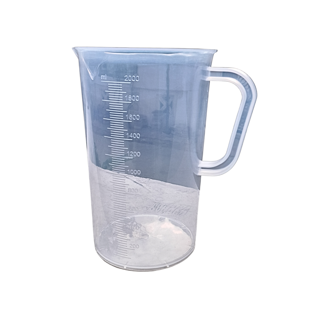 Measuring jug 2000 ml Long Form Polypropylene Plastic for Measuring Liquids Pack of 1
