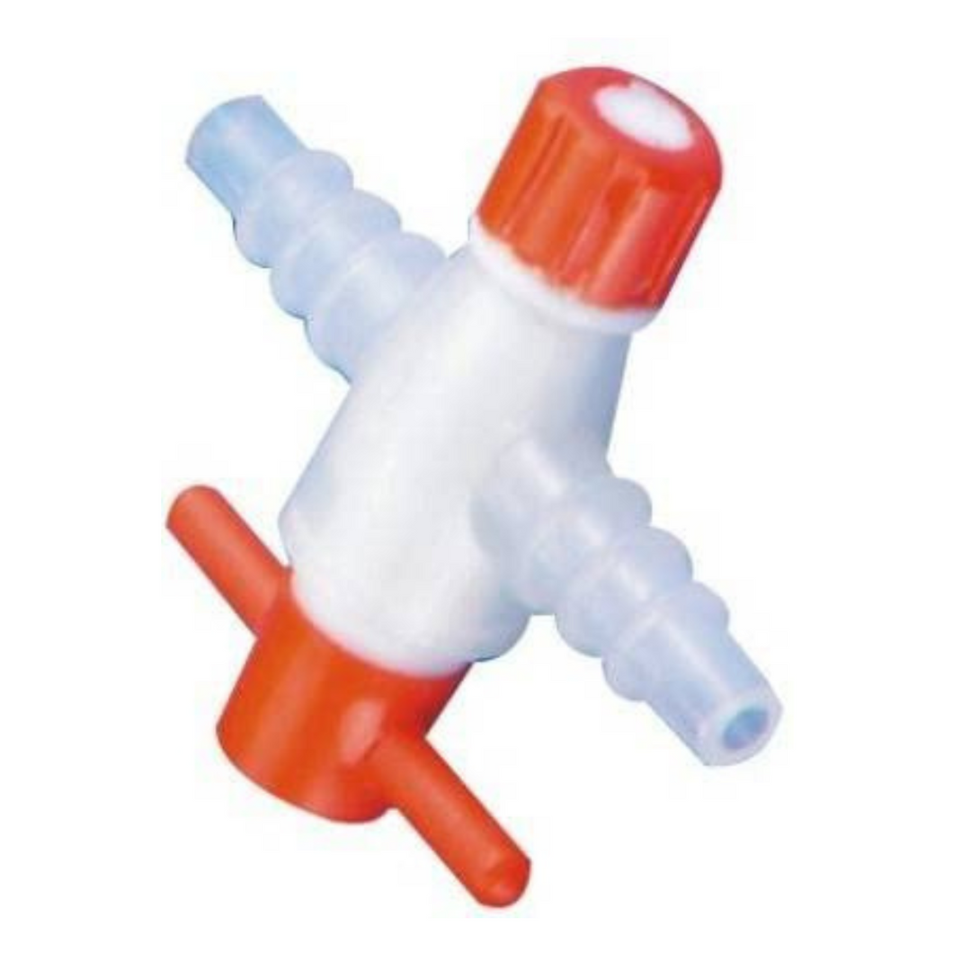 Polylab Stop Cock 2 way Molded in Polypropylene Pack of 1