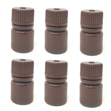 Load image into Gallery viewer, Reagent Bottle (Narrow Mouth) HDPE Plastic mold Plastic Amber color 8 ml (Pack of 1)

