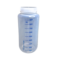 Load image into Gallery viewer, Reagent Bottle Printed Graduation Leak proof Wide Mouth with cap Capacity 1000 ml Material Polypropylene For filling Liquid in Laboratory Pack of 1
