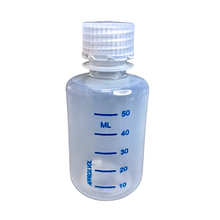 Load image into Gallery viewer, Reagent Bottle Printed Graduation Leak proof Narrow Mouth with cap Capacity 60 ml Material Polypropylene For filling Liquid in Laboratory Pack of 1
