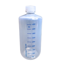 Load image into Gallery viewer, Reagent Bottle Printed Graduation Leak proof Narrow Mouth with cap Capacity 500 ml Material Polypropylene For filling Liquid in Laboratory Pack of 1
