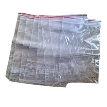 Load image into Gallery viewer, Zip Lock Bags Covers Pouch 8 X 11 inch Multi Purpose Re-Usable Transparent Zip Lock Storage Bags more than 51 micron Pack of 25 pcs
