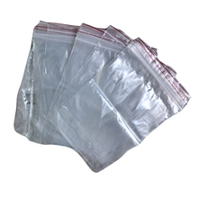 Load image into Gallery viewer, Zip Lock Bags Covers Pouch 5 X 8 inch Multi Purpose Re-Usable Transparent Zip Lock Storage Bags more than 51 micron Pack of 25 pcs
