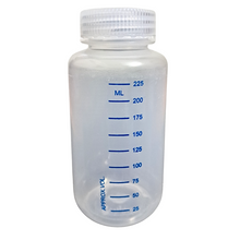 Load image into Gallery viewer, Reagent Bottle Printed Graduation Leak proof Wide Mouth with cap Capacity 250 ml Material Polypropylene For filling Liquid in Laboratory Pack of 1
