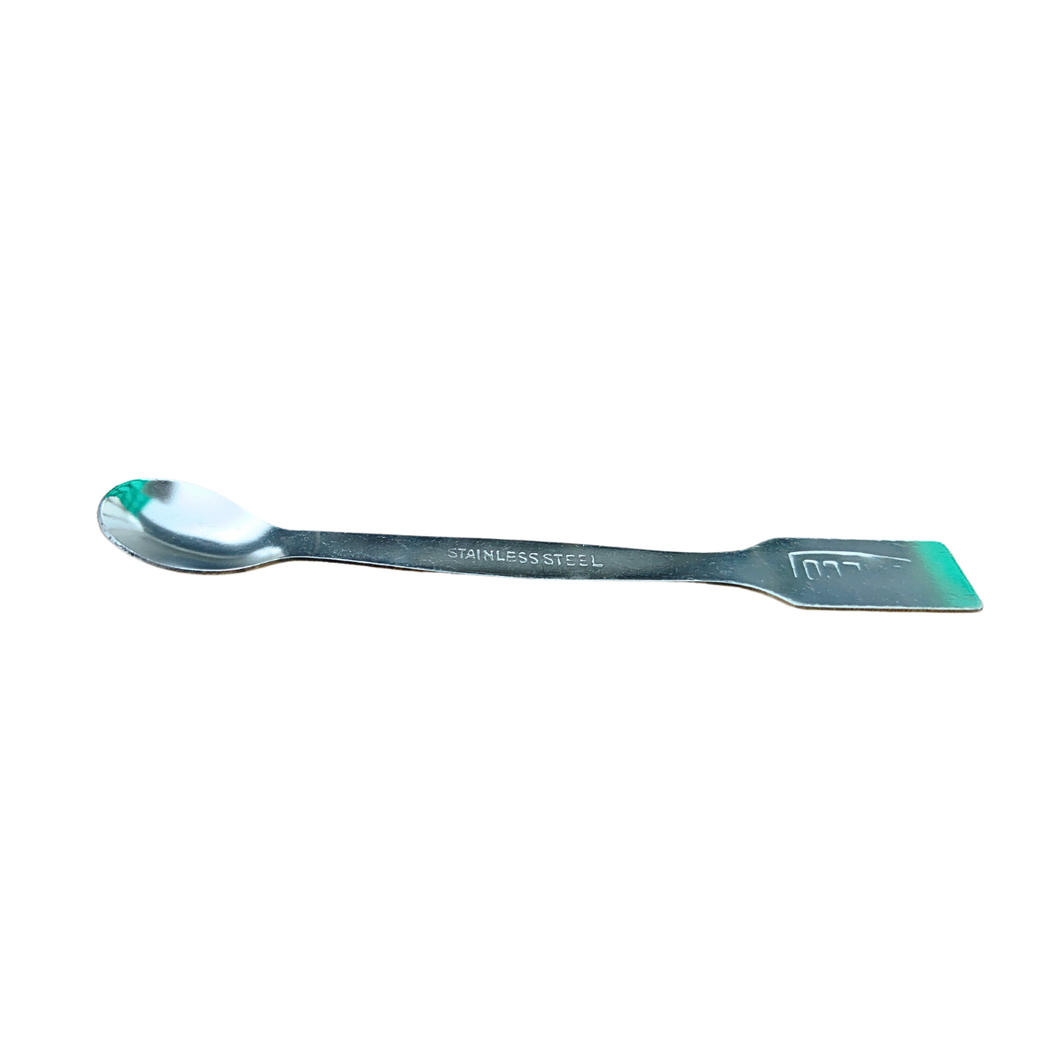 Laboratory spatula Stainless Steel Spatula Spoon 5 inch Pack of 1 Heavy type One side is spoon and another side is flat Used in chemistry lab