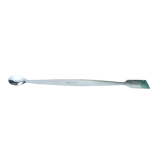 Load image into Gallery viewer, Laboratory spatula Stainless Steel Spatula Spoon 10 inch Pack of 1 Heavy type One side is spoon and another side is flat Used in chemistry lab
