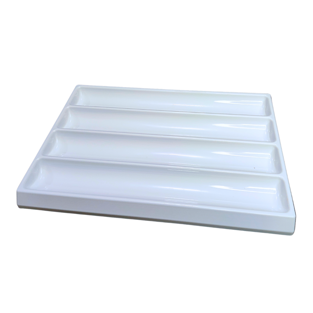 Pipette Tray with 4 compartments for Store Pipettes in Labortaory Size 420 x 300 x 30 mm Pack of 1