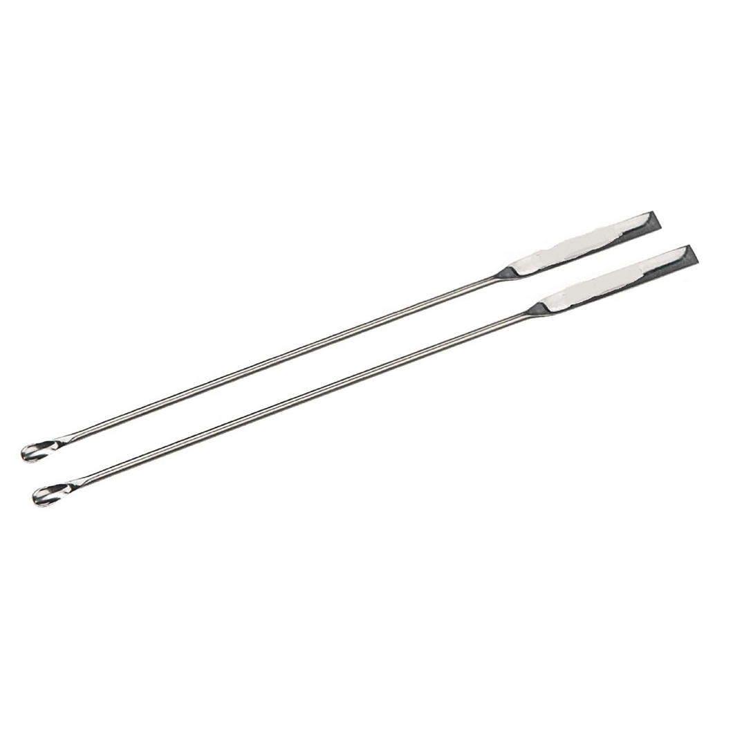 Micro Spatula wire Type 6 inch or 150 mm Pack of 1 Stainless Steel One Side Spoon and One Side Flat For Laboratory