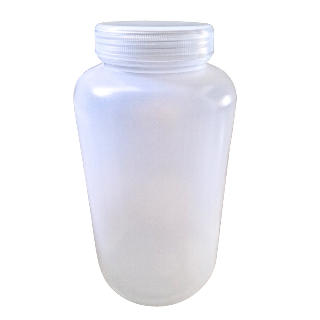 Wide Mouth Round Reagent Bottle 4000 ml, Polypropylene mold | Wide-Mouth Plastic Bottle, PP, 4 ltr Pack of 1