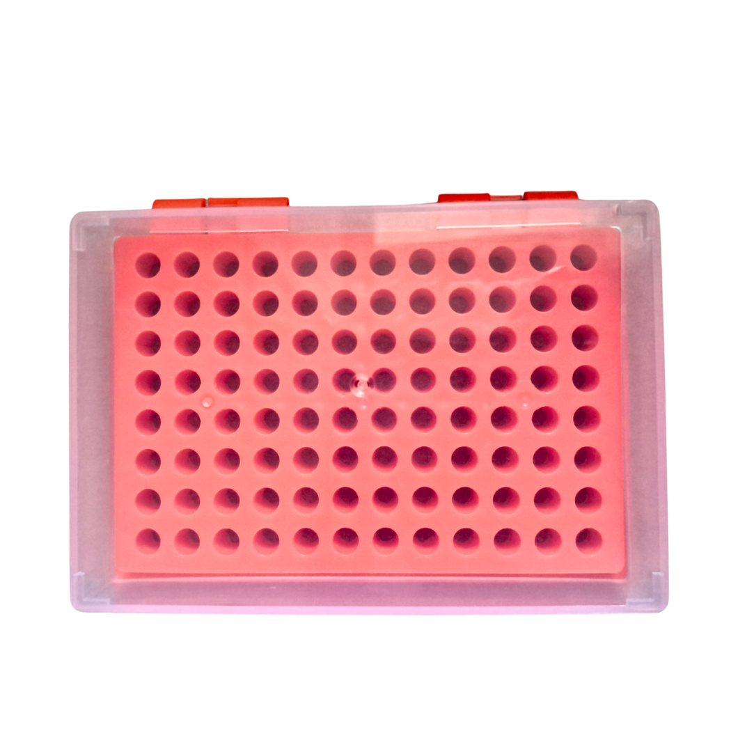 PCR Tube Rack with Hinges | Rack for 96 PCR Tubes of 0.2 ml Pack of 1 any color