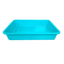 Load image into Gallery viewer, Laboratory Tray 45 x 31 x 9 cm Pack of 1 | Plastic lab Utility Tray with Raised Edges Sky Blue Color | lab Instrument &amp; Equipment Tray | Medical, Pharmacy, Dental &amp; Research lab Tray
