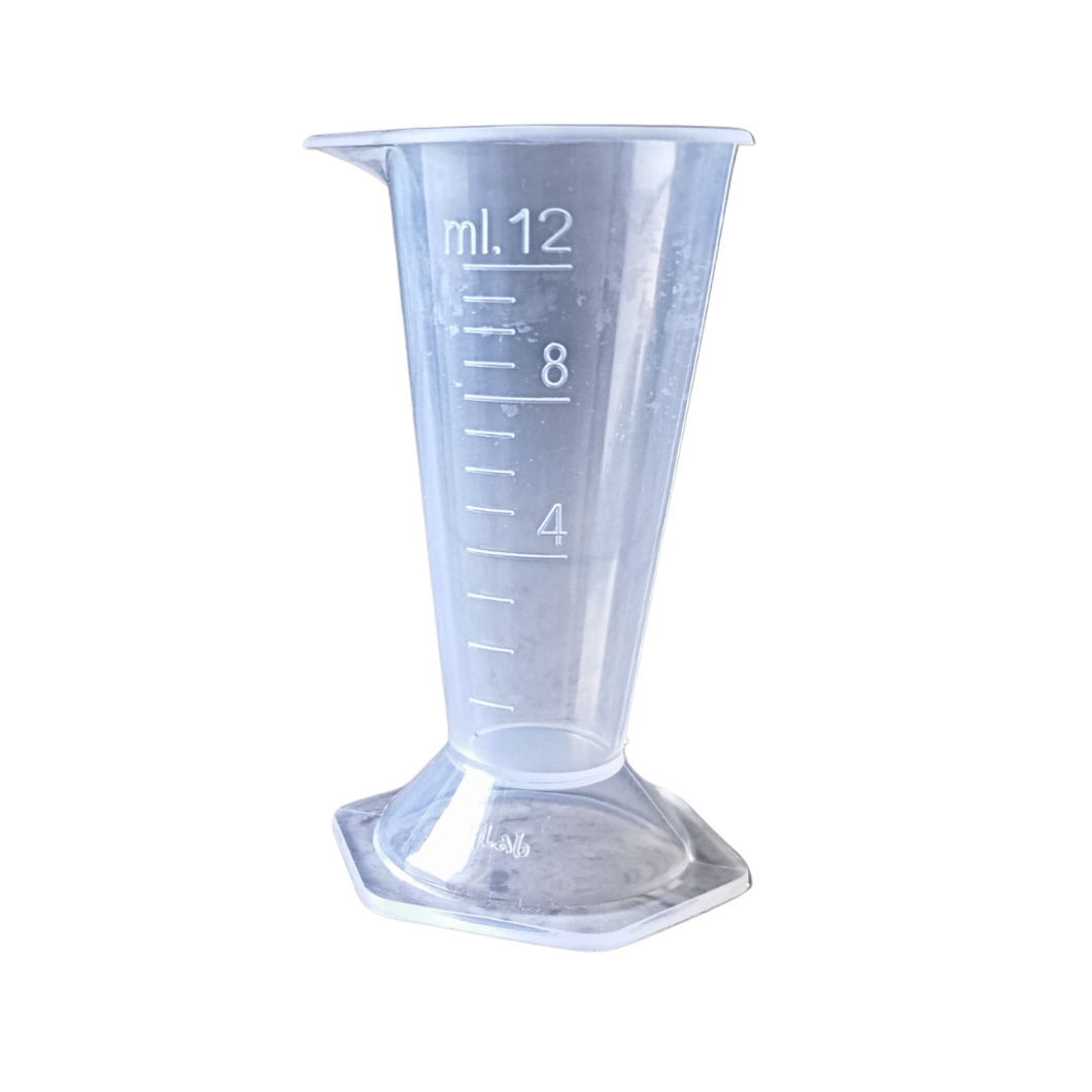 Conical Measure 12 ml Kitchen Laboratory Plastic Measurement Beaker Measuring Cup Conical Measure (Pack of 1)