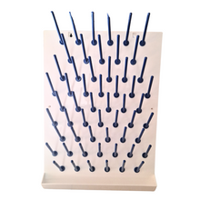 Load image into Gallery viewer, Draining Rack - 56 Pegs Polypropylene Plastic Molded for Lab Pack of 1
