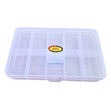 Load image into Gallery viewer, Multi purpose Storage Box or Organizer Rectangular Storage Box with Fix dividers 10 Grids Transparent Pack of 1
