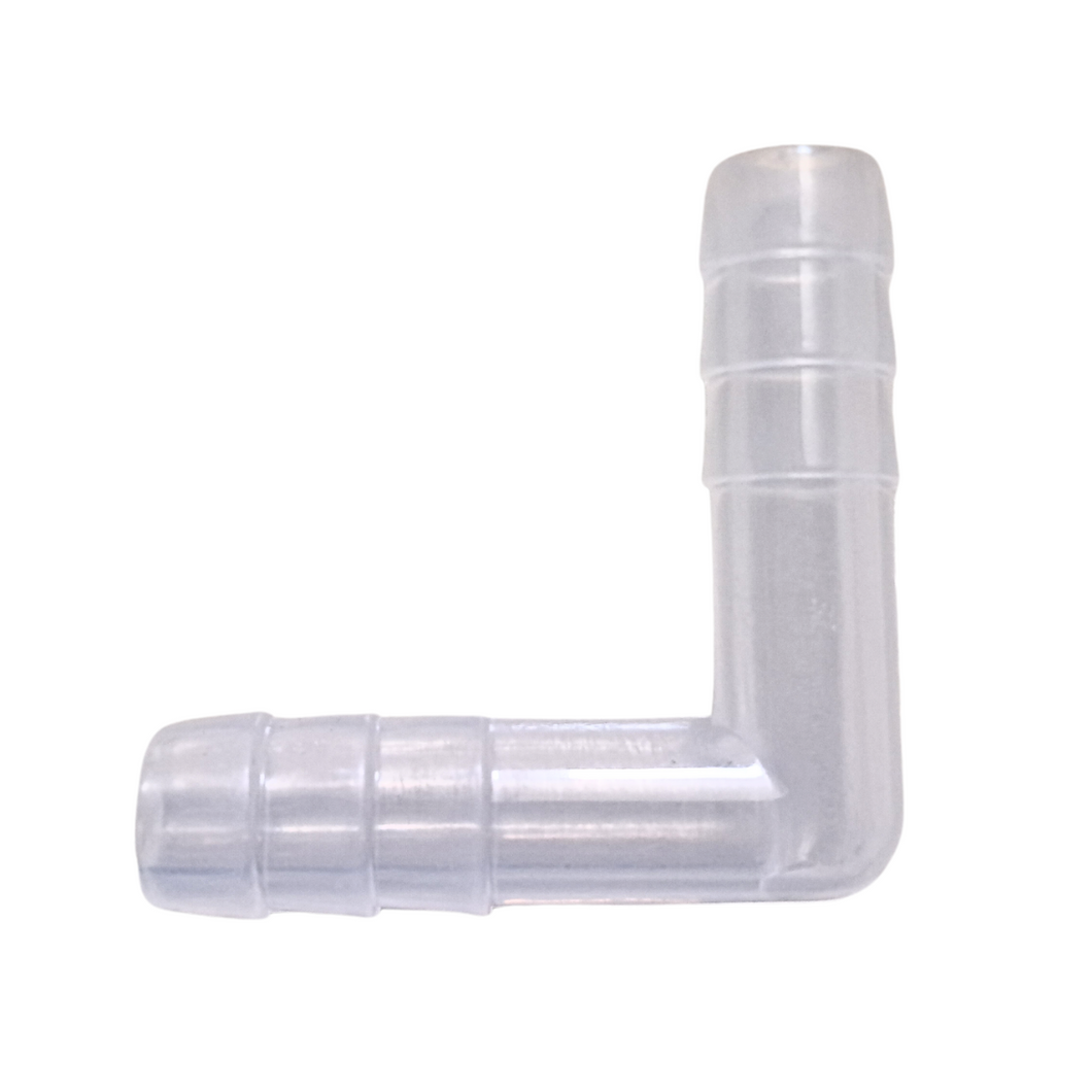 L Connector 10 mm Polypropylene With Leak Proof Grip (Pack Of 1)