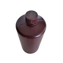 Load image into Gallery viewer, HDPE mold Plastic Reagent Bottle (Narrow Mouth) Amber color 1000 ml (Pack of 1)
